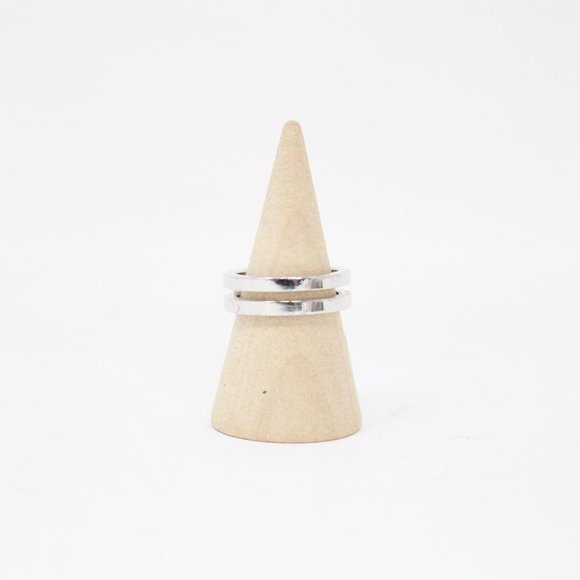 GUCCI #37193 Silver Open Band Ring (Size 5.5) - Picture 1 of 5